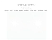 Tablet Screenshot of barakshramaphotography.com